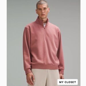 lululemon Men’s Smooth Spacer Quarter Zip, sz M in Spiced Chai